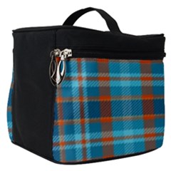 Tartan Scotland Seamless Plaid Pattern Vintage Check Color Square Geometric Texture Make Up Travel Bag (small) by Wegoenart