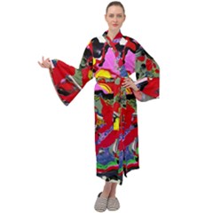 Faberge Chicken 1 2 Maxi Velour Kimono by bestdesignintheworld