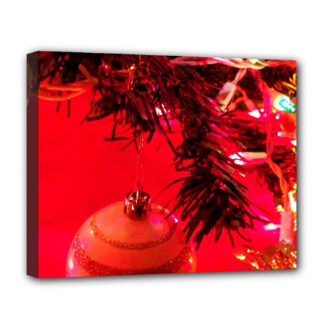Christmas Tree  1 4 Deluxe Canvas 20  X 16  (stretched) by bestdesignintheworld
