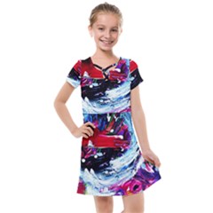 Red Airplane 1 1 Kids  Cross Web Dress by bestdesignintheworld