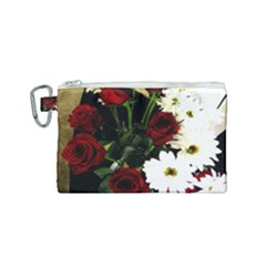 Roses 1 2 Canvas Cosmetic Bag (small) by bestdesignintheworld