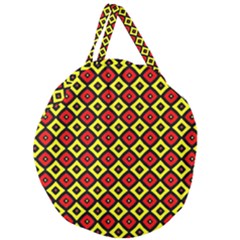 Rby-c-2-8 Giant Round Zipper Tote by ArtworkByPatrick