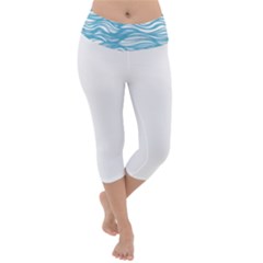 Abstract Lightweight Velour Capri Yoga Leggings by homeOFstyles