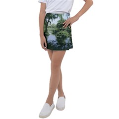 Away From The City Cutout Painted Kids  Tennis Skirt by SeeChicago