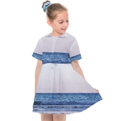 Pink Ocean Hues Kids  Sailor Dress by TheLazyPineapple