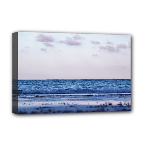 Pink Ocean Hues Deluxe Canvas 18  X 12  (stretched) by TheLazyPineapple