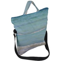 Minty Ocean Fold Over Handle Tote Bag by TheLazyPineapple