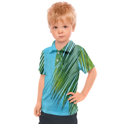 Tropical Palm Kids  Polo Tee by TheLazyPineapple