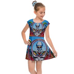 Grateful Dead Wallpapers Kids  Cap Sleeve Dress by Sapixe