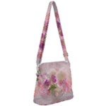 Nature Landscape Flowers Peonie Zipper Messenger Bag