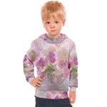 Nature Landscape Flowers Peonie Kids  Hooded Pullover