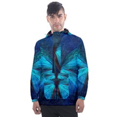 Animal Butterfly Insect Men s Front Pocket Pullover Windbreaker by Vaneshart