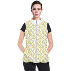 Cute Flowers - Ceylon Yellow Women s Puffer Vest by FashionBoulevard