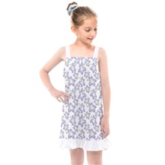 Cute Flowers - Silver Grey Kids  Overall Dress by FashionBoulevard