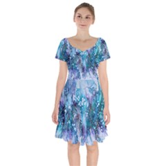 Sea Anemone Short Sleeve Bardot Dress by CKArtCreations