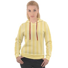 Nice Stripes - Mellow Yellow Women s Overhead Hoodie by FashionBoulevard