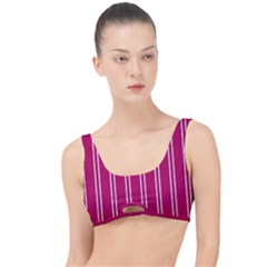 Nice Stripes - Peacock Pink The Little Details Bikini Top by FashionBoulevard
