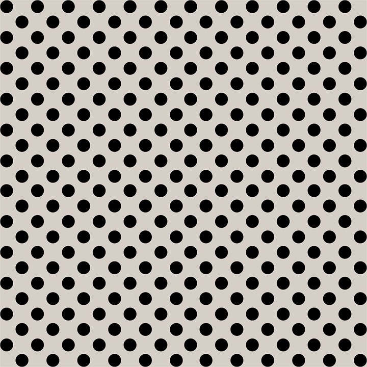 Polka Dots Black on Abalone Grey Fabric