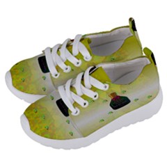 Birds And Sunshine With A Big Bottle Peace And Love Kids  Lightweight Sports Shoes by pepitasart