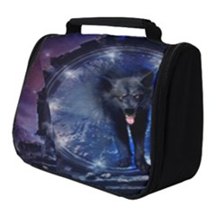 Awesome Wolf In The Gate Full Print Travel Pouch (small) by FantasyWorld7