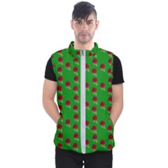 Rose In Green Men s Puffer Vest