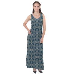 Pattern1 Sleeveless Velour Maxi Dress by Sobalvarro