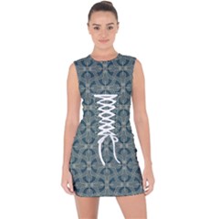 Pattern1 Lace Up Front Bodycon Dress by Sobalvarro