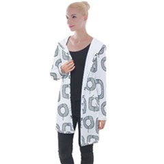 Forest Patterns 16 Longline Hooded Cardigan by Sobalvarro