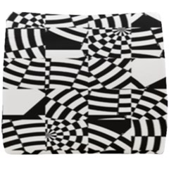 Black And White Crazy Pattern Seat Cushion by Sobalvarro
