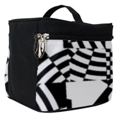 Black And White Crazy Pattern Make Up Travel Bag (small) by Sobalvarro