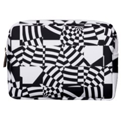Black And White Crazy Pattern Make Up Pouch (medium) by Sobalvarro