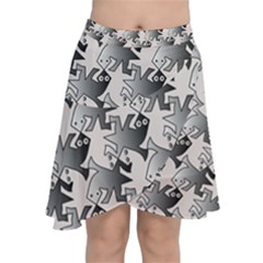 Seamless 3166142 Chiffon Wrap Front Skirt by Sobalvarro