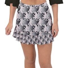 Seamless 3166142 Fishtail Mini Chiffon Skirt by Sobalvarro