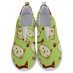 Cute Hand Drawn Cat Seamless Pattern No Lace Lightweight Shoes by Vaneshart