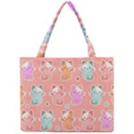 Cute Kawaii Kittens Seamless Pattern Mini Tote Bag