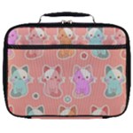 Cute Kawaii Kittens Seamless Pattern Full Print Lunch Bag