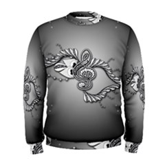 Decorative Clef, Zentangle Design Men s Sweatshirt by FantasyWorld7