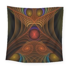 Fractal Fantasy Design Swirl Square Tapestry (large)