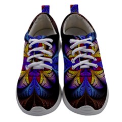 Fractal Flower Fantasy Floral Women Athletic Shoes by Wegoenart