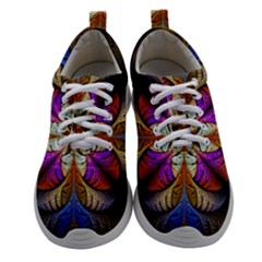 Fractal Flower Fantasy Pattern Women Athletic Shoes by Wegoenart