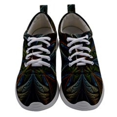 Fractal Art Abstract Pattern Women Athletic Shoes by Wegoenart