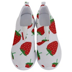 Seamless Pattern Fresh Strawberry No Lace Lightweight Shoes by Wegoenart