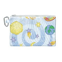 Science Fiction Outer Space Canvas Cosmetic Bag (large) by Wegoenart