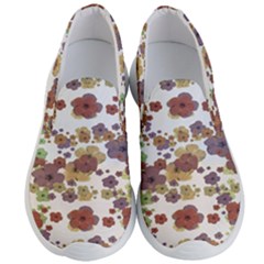 Multicolored Floral Collage Print Men s Lightweight Slip Ons by dflcprintsclothing