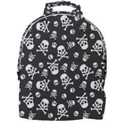 Skull Crossbones Seamless Pattern Holiday Halloween Wallpaper Wrapping Packing Backdrop Mini Full Print Backpack