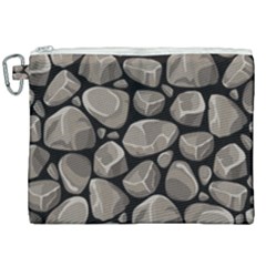 Rock Stone Seamless Pattern Canvas Cosmetic Bag (xxl) by Nexatart