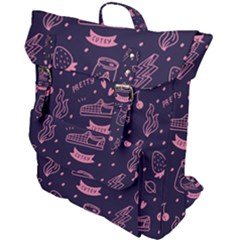 Various Cute Girly Stuff Seamless Pattern Buckle Up Backpack by Nexatart