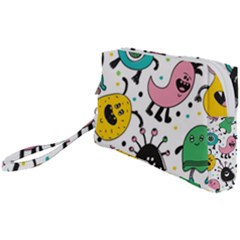 Funny Monster Pattern Wristlet Pouch Bag (small) by Nexatart
