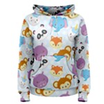 Animal Faces Collection Women s Pullover Hoodie