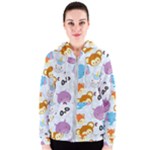 Animal Faces Collection Women s Zipper Hoodie